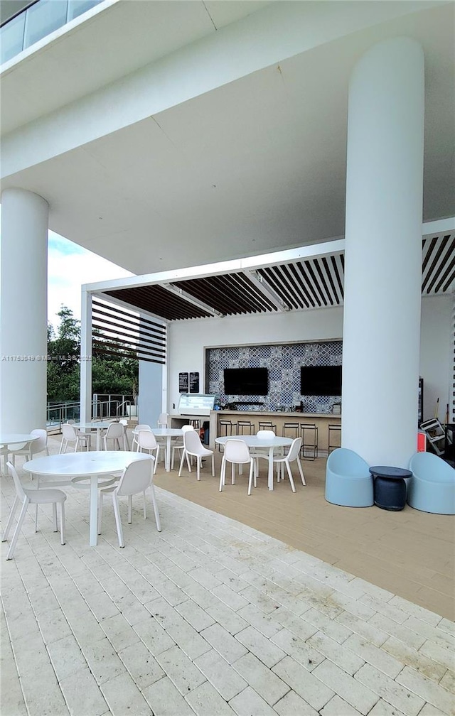 view of patio with outdoor dining space