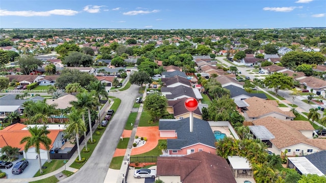 bird's eye view featuring a residential view