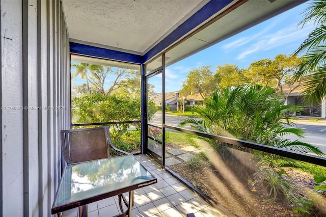 view of sunroom / solarium