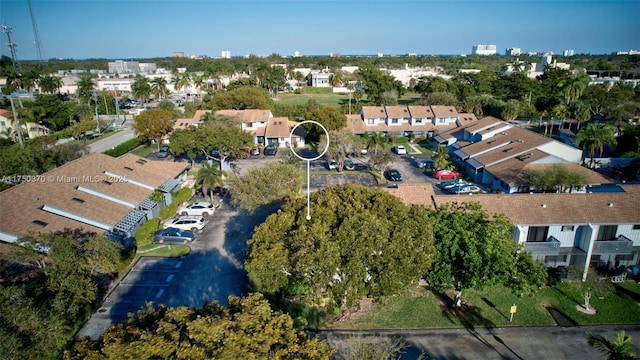 birds eye view of property featuring a residential view