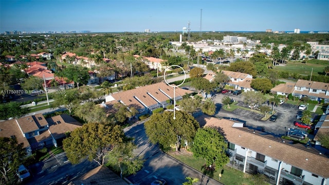 aerial view featuring a residential view