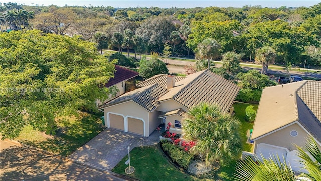 birds eye view of property