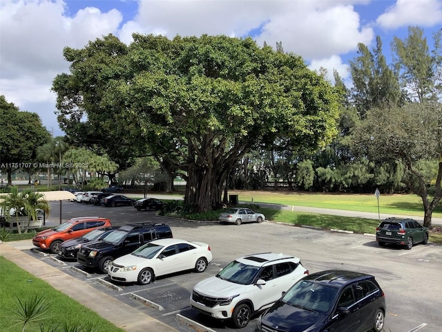 view of uncovered parking lot