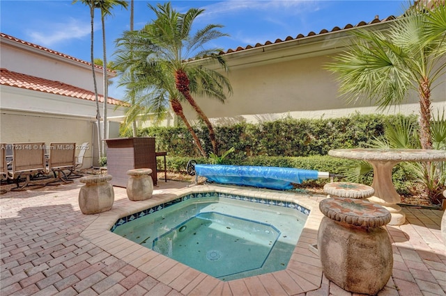 1468 Mariner Way, Hollywood, FL 33019 - view of pool with an in-ground hot tub and a patio