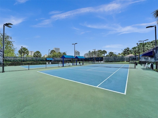 1468 Mariner Way, Hollywood, FL 33019 - view of tennis court with community basketball court