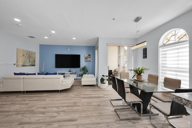 4331 SW 160th Ave Unit 108, Miramar, FL 33027 - dining space featuring recessed lighting and light wood-style floors