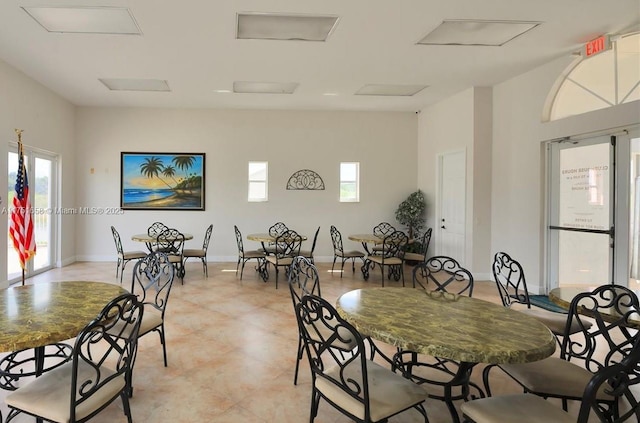 4331 SW 160th Ave Unit 108, Miramar, FL 33027 - dining area with attic access and baseboards