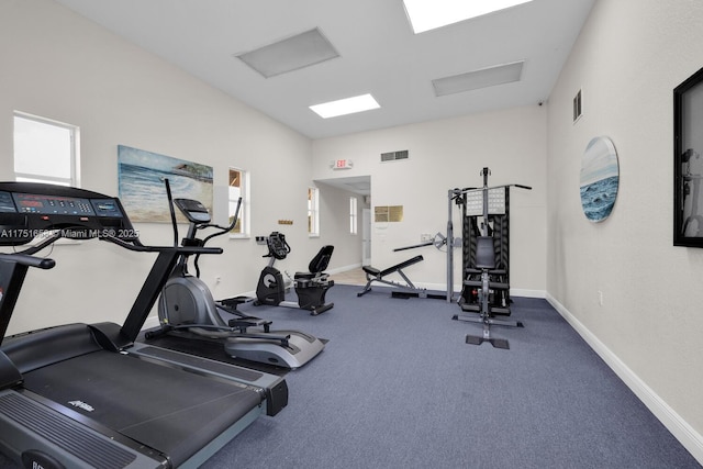 4331 SW 160th Ave Unit 108, Miramar, FL 33027 - exercise room with attic access and baseboards