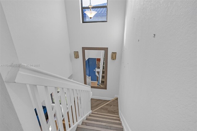 25340 SW 116th Ave, Homestead, FL 33032 - staircase featuring baseboards and wood finished floors