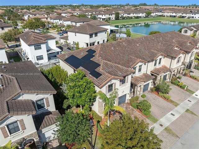 25340 SW 116th Ave, Homestead, FL 33032 - drone / aerial view featuring a water view and a residential view