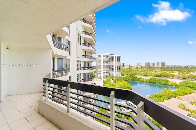 3530 Mystic Pointe Dr Unit 1508, Aventura, FL 33180 - balcony featuring a water view and a city view