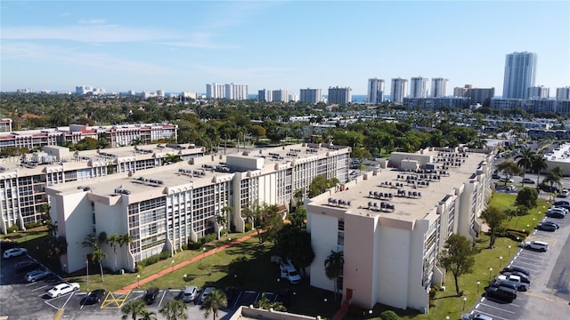 drone / aerial view featuring a view of city