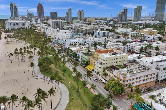 bird's eye view featuring a view of city