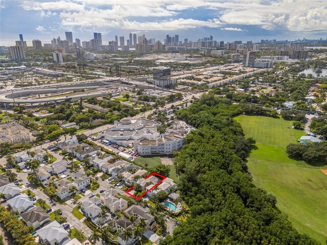 2518 NE 206th Ter, Miami, FL 33180 - bird's eye view with a view of city