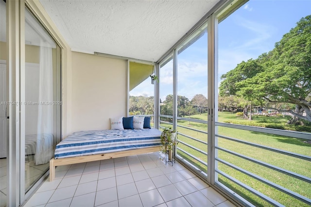 view of sunroom / solarium