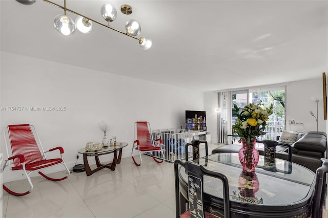 dining area featuring baseboards