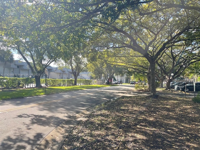 view of street featuring a residential view