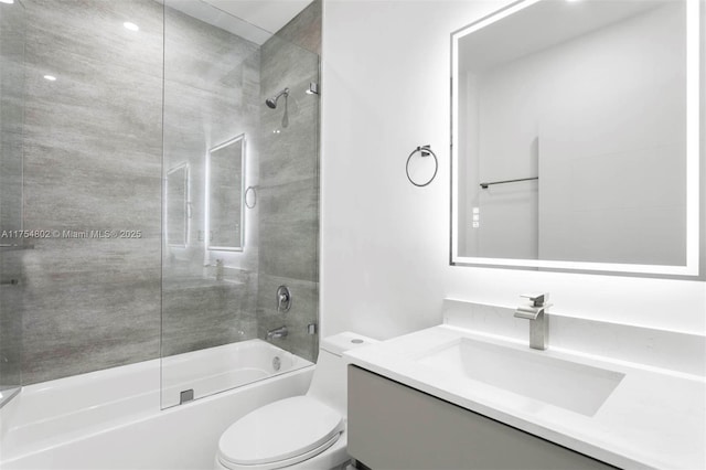 3430 SW 2nd St, Miami, FL 33135 - full bath featuring shower / bathing tub combination, vanity, and toilet