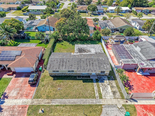 birds eye view of property featuring a residential view