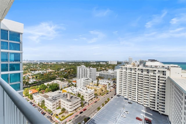 exterior space with a water view