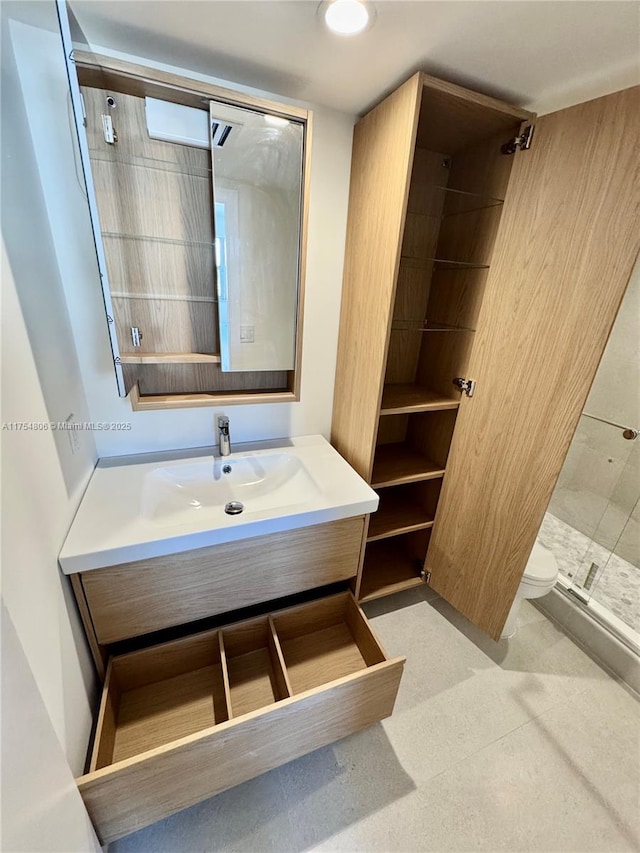 555 Crandon Blvd Unit 32, Key Biscayne, FL 33149 - bathroom with a shower stall and vanity