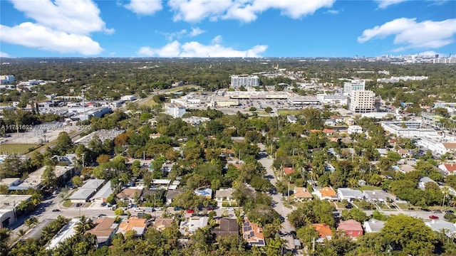 drone / aerial view featuring a view of city