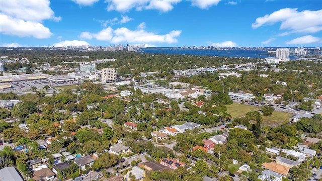 aerial view featuring a city view