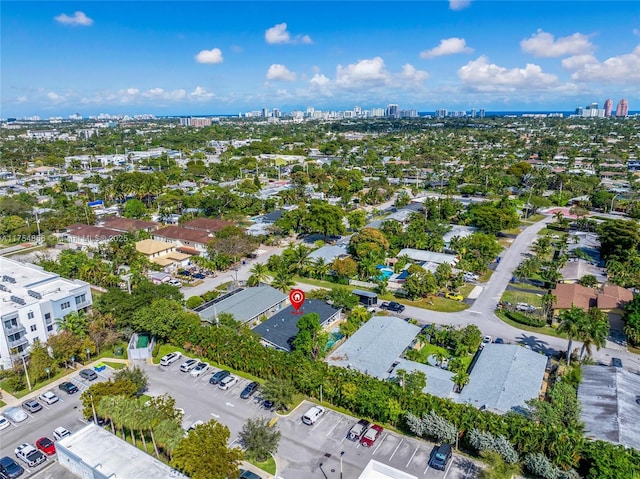2217 NE 14th Ave, Wilton Manors, FL 33305 - birds eye view of property with a city view