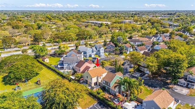 bird's eye view featuring a residential view