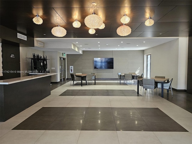 reception area featuring visible vents