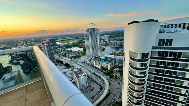 view of city featuring a water view