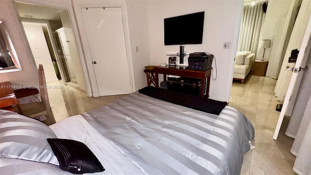 bedroom with a closet