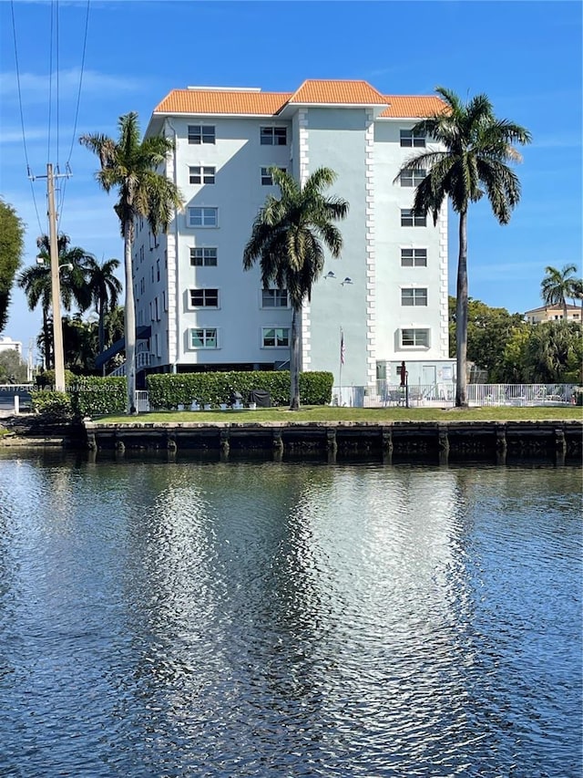 view of water feature