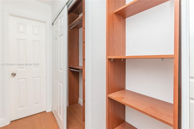 interior space featuring wood finished floors