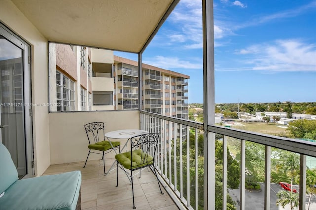 view of balcony