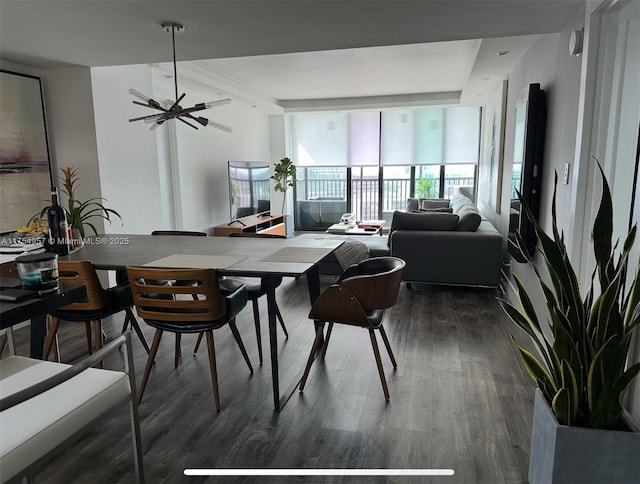 dining room with wood finished floors