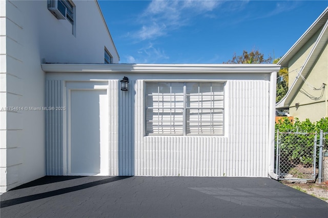 exterior space featuring fence