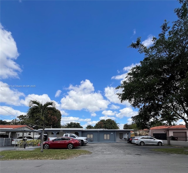 view of uncovered parking lot