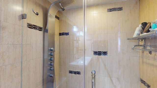 full bathroom with a stall shower