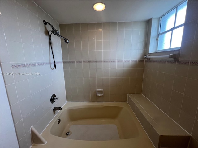 bathroom featuring shower / bath combination