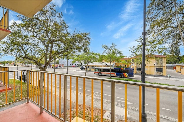 view of balcony