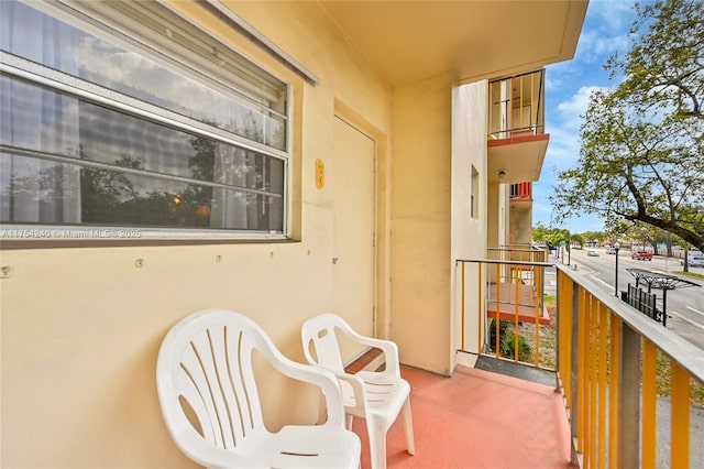 view of balcony