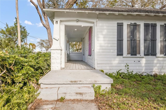 view of entrance to property