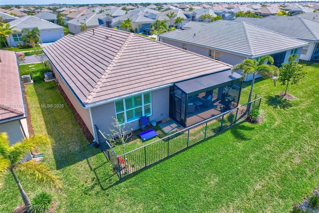 bird's eye view featuring a residential view
