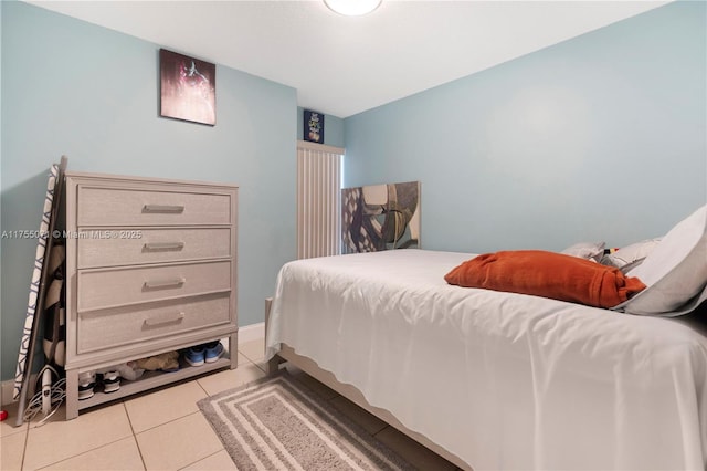 view of tiled bedroom