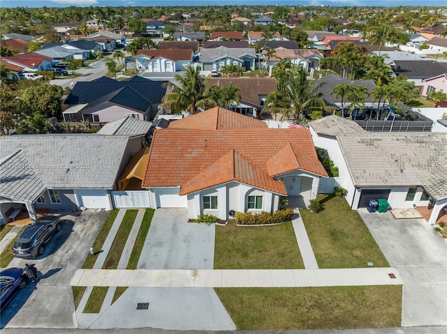 birds eye view of property featuring a residential view