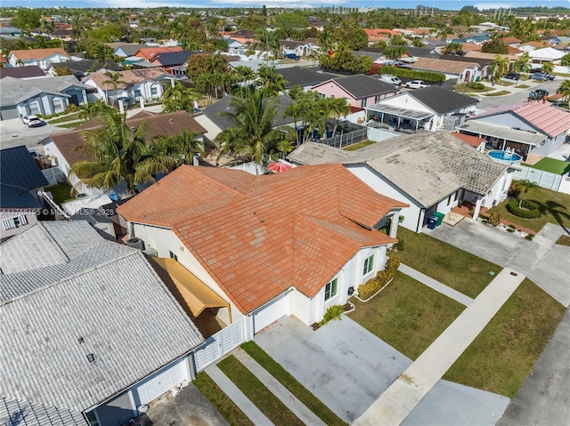 birds eye view of property featuring a residential view