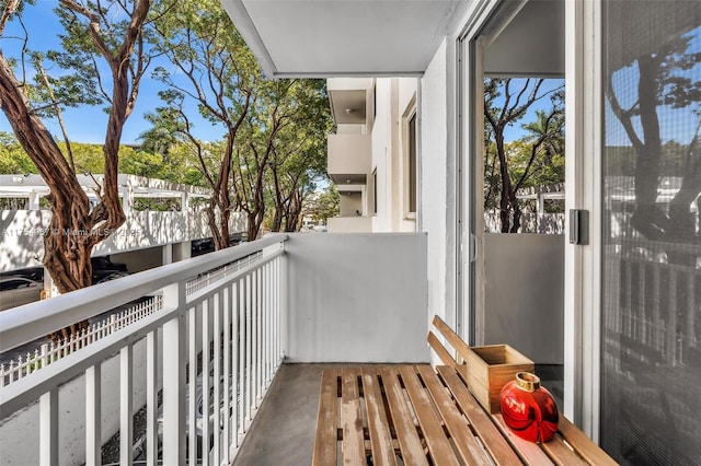 view of balcony