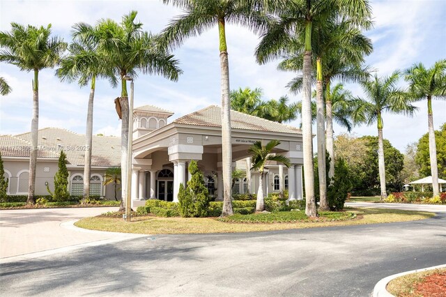 view of property featuring driveway