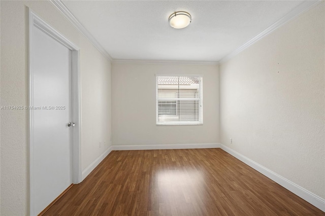 12611 SW 54th Ct Unit 12611, Miramar, FL 33027 - empty room with wood finished floors and crown molding